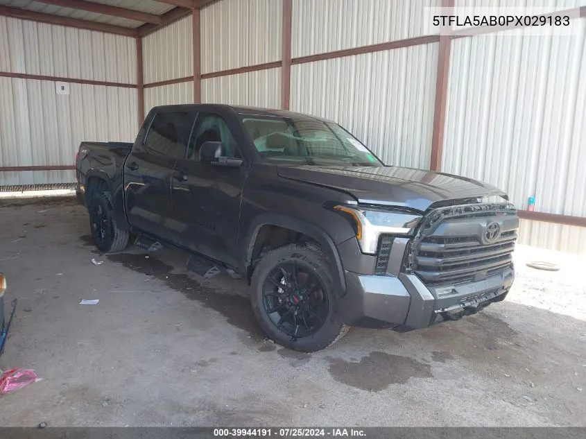 2023 Toyota Tundra Sr5 VIN: 5TFLA5AB0PX029183 Lot: 39944191