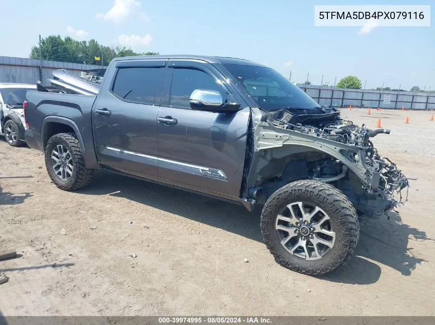 2023 Toyota Tundra 1794 Edition VIN: 5TFMA5DB4PX079116 Lot: 39974995