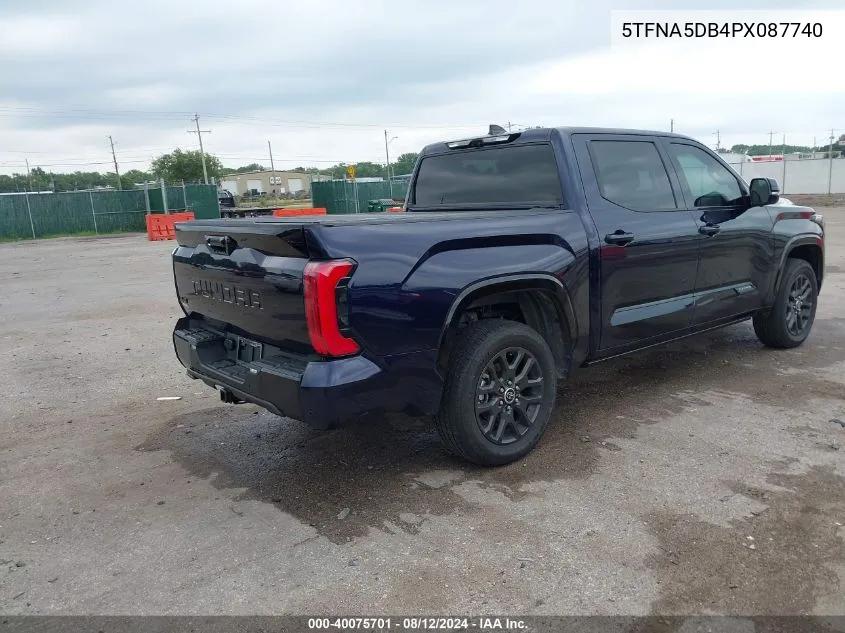 5TFNA5DB4PX087740 2023 Toyota Tundra Platinum