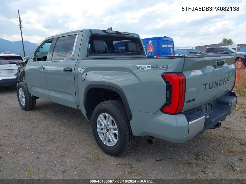 2023 Toyota Tundra Limited VIN: 5TFJA5DB3PX082138 Lot: 40133567