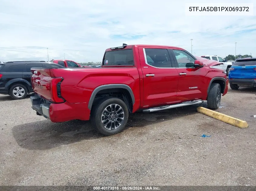 2023 Toyota Tundra Limited VIN: 5TFJA5DB1PX069372 Lot: 40173518