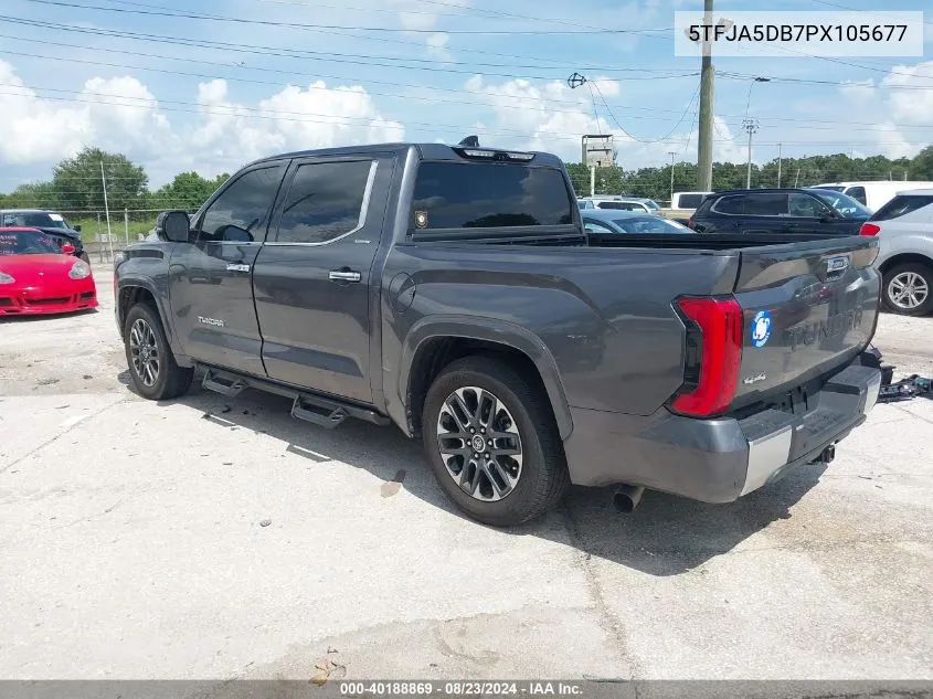 2023 Toyota Tundra Limited VIN: 5TFJA5DB7PX105677 Lot: 40188869