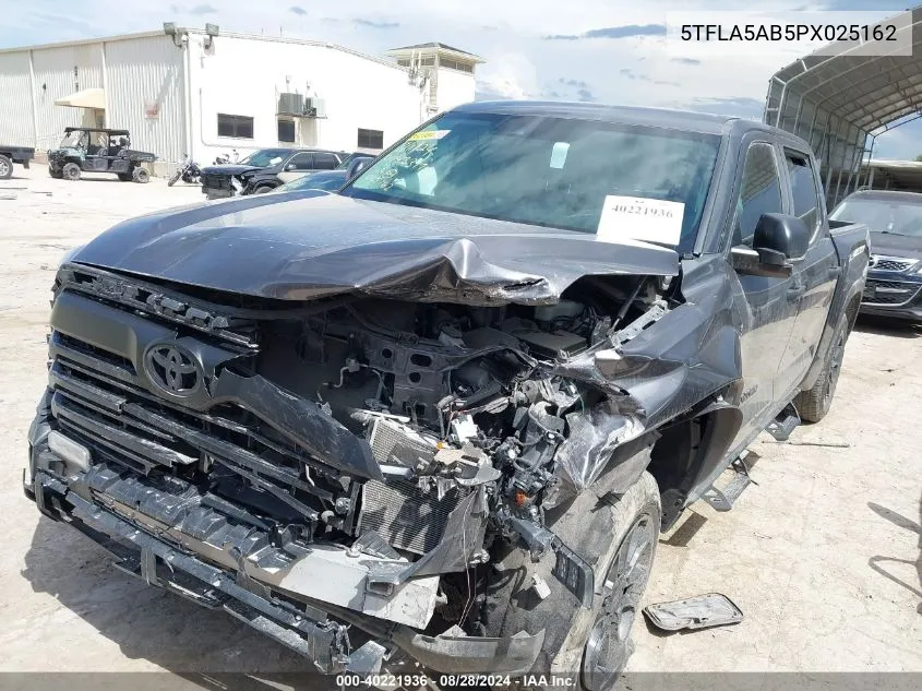 2023 Toyota Tundra Sr5 VIN: 5TFLA5AB5PX025162 Lot: 40221936