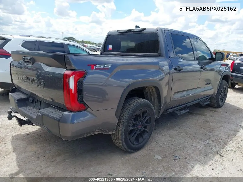 2023 Toyota Tundra Sr5 VIN: 5TFLA5AB5PX025162 Lot: 40221936