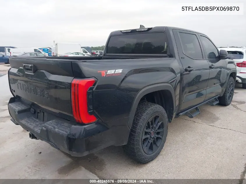 2023 Toyota Tundra Sr5 VIN: 5TFLA5DB5PX069870 Lot: 40245576