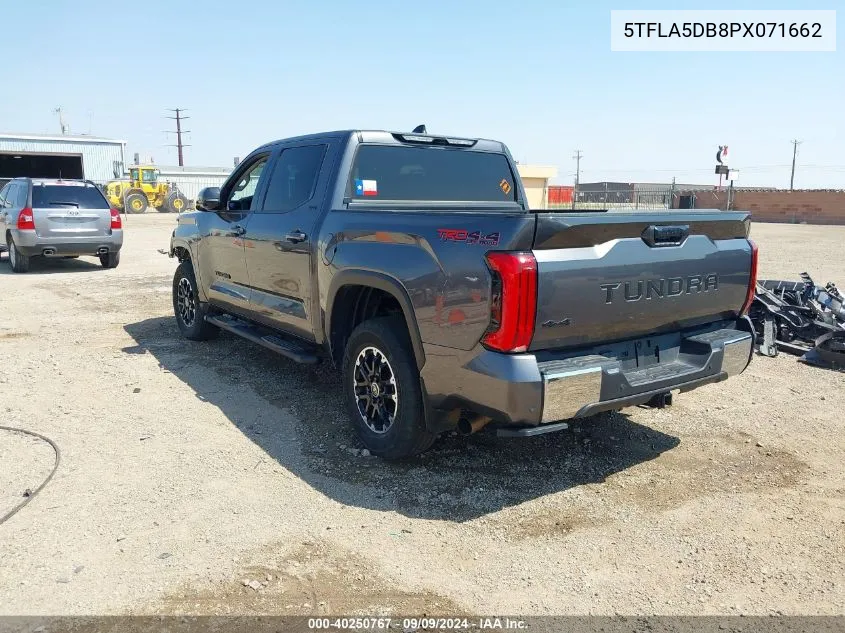 2023 Toyota Tundra Sr5 VIN: 5TFLA5DB8PX071662 Lot: 40250767