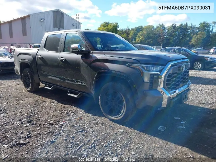 2023 Toyota Tundra 1794 Edition VIN: 5TFMA5DB7PX090031 Lot: 40351349