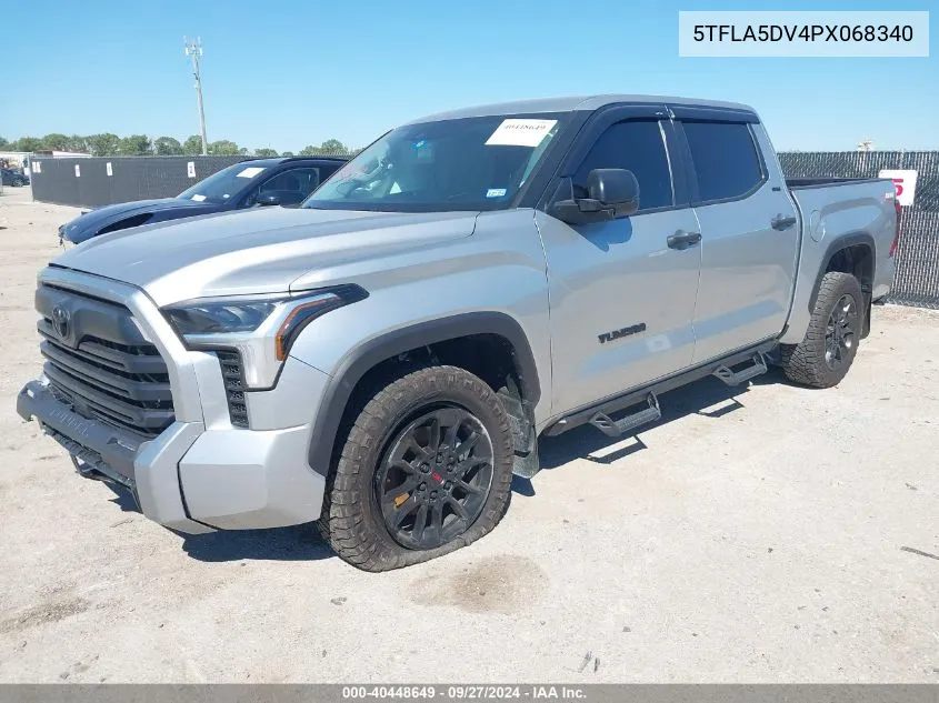 2023 Toyota Tundra Sr5 VIN: 5TFLA5DV4PX068340 Lot: 40448649