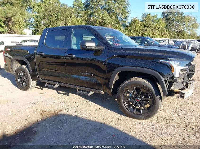 2023 Toyota Tundra Sr5 VIN: 5TFLA5DB8PX076036 Lot: 40460580