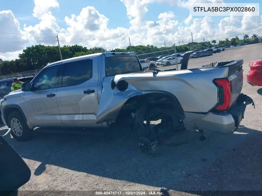 2023 Toyota Tundra Crewmax Sr5 VIN: 5TFLA5BC3PX002860 Lot: 40470717