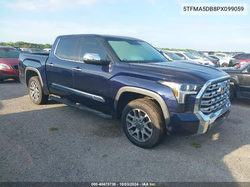 2023 Toyota Tundra 1794 Edition VIN: 5TFMA5DB8PX099059 Lot: 40470736