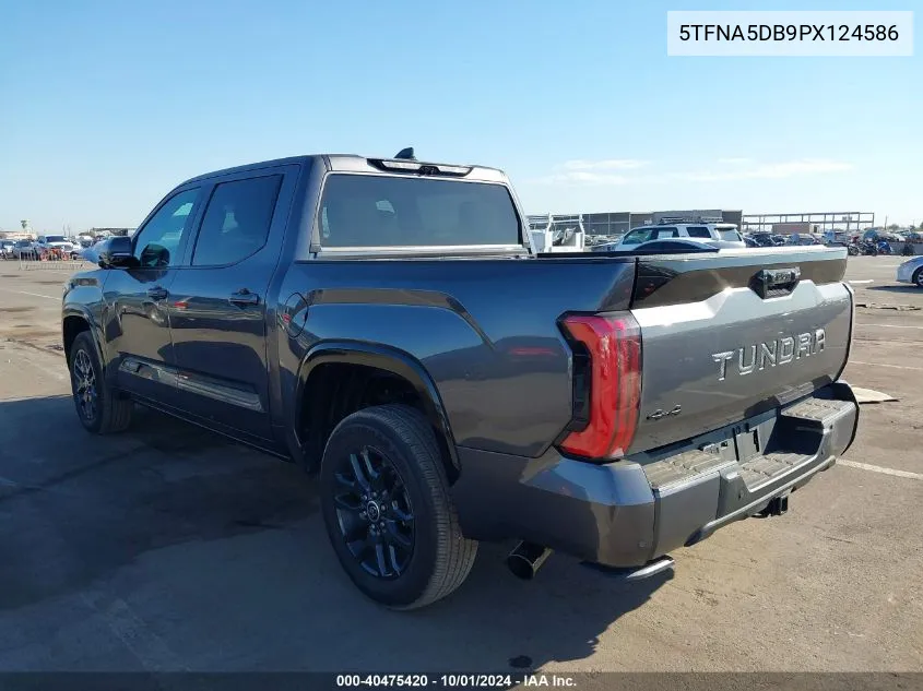 2023 Toyota Tundra Crewmax Platinum/Crewmax 1794 VIN: 5TFNA5DB9PX124586 Lot: 40475420