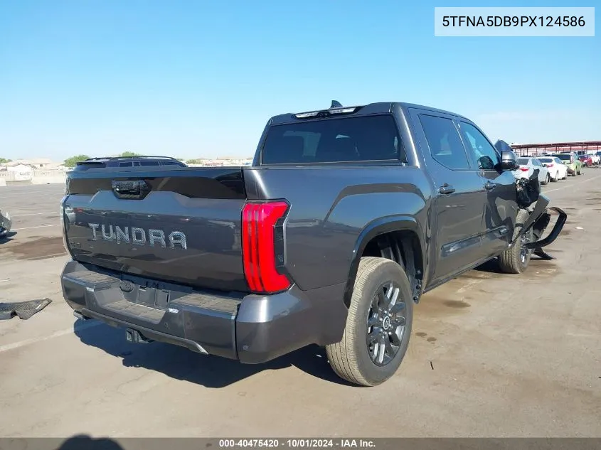 2023 Toyota Tundra Crewmax Platinum/Crewmax 1794 VIN: 5TFNA5DB9PX124586 Lot: 40475420