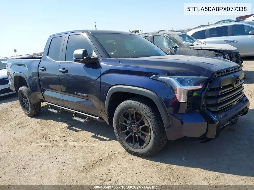 2023 Toyota Tundra Double Cab Sr/Double Cab VIN: 5TFLA5DA8PX077338 Lot: 40549755