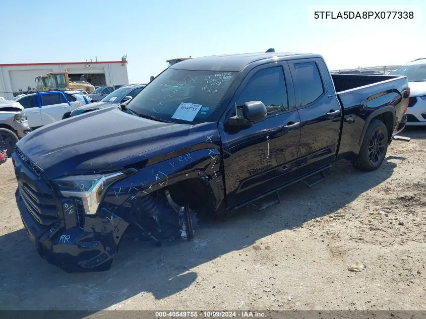 2023 Toyota Tundra Double Cab Sr/Double Cab VIN: 5TFLA5DA8PX077338 Lot: 40549755