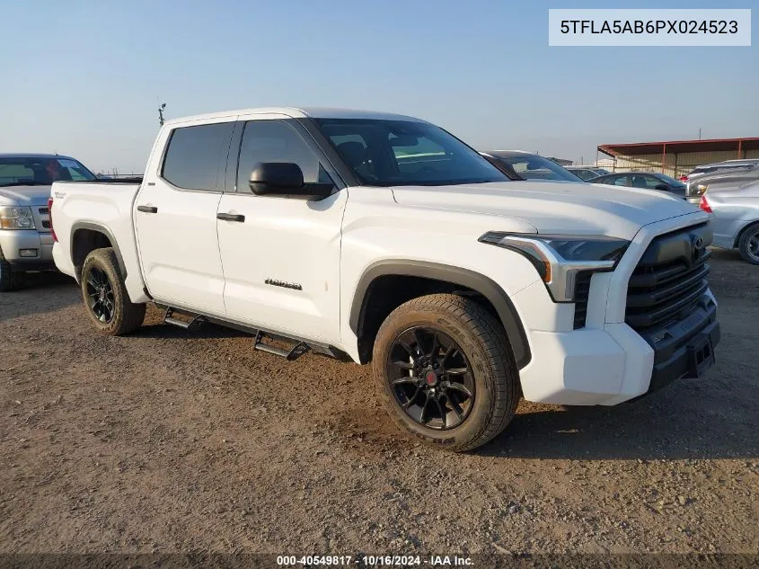 2023 Toyota Tundra Sr5 VIN: 5TFLA5AB6PX024523 Lot: 40549817