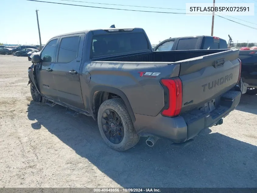 2023 Toyota Tundra Sr5 VIN: 5TFLA5DB5PX072591 Lot: 40549856