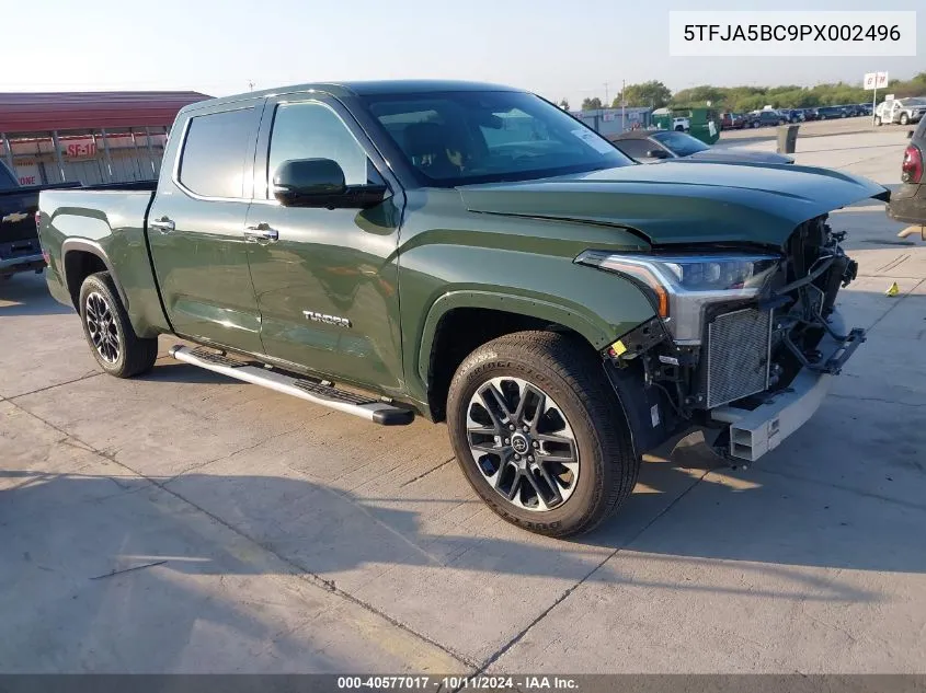 2023 Toyota Tundra Limited VIN: 5TFJA5BC9PX002496 Lot: 40577017