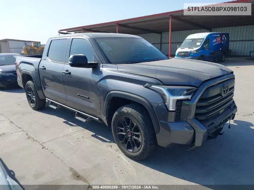 2023 Toyota Tundra Crewmax Sr/Crewmax Sr5 VIN: 5TFLA5DB8PX098103 Lot: 40580289