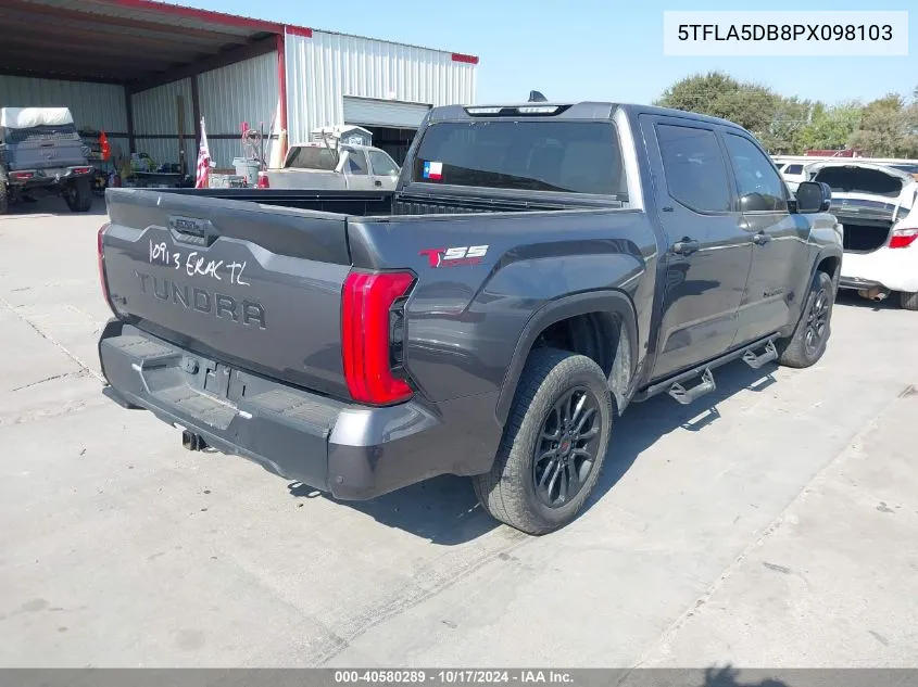 2023 Toyota Tundra Crewmax Sr/Crewmax Sr5 VIN: 5TFLA5DB8PX098103 Lot: 40580289