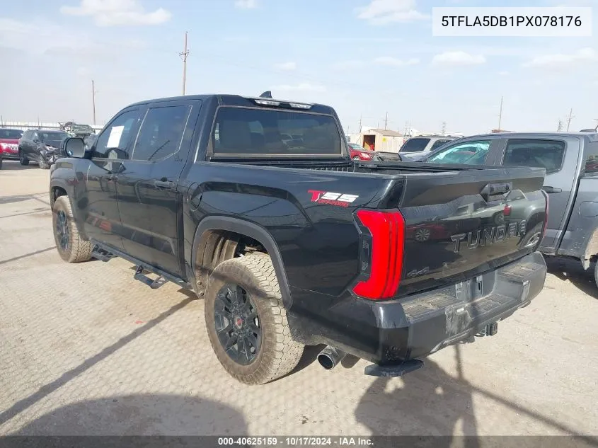 2023 Toyota Tundra Sr5 VIN: 5TFLA5DB1PX078176 Lot: 40625159