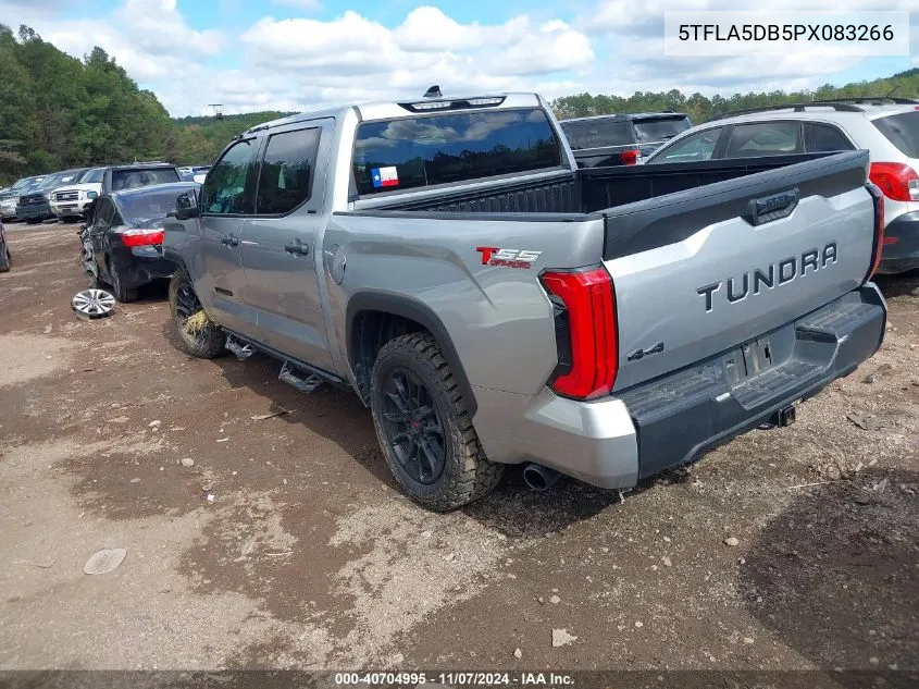 2023 Toyota Tundra Sr5 VIN: 5TFLA5DB5PX083266 Lot: 40704995