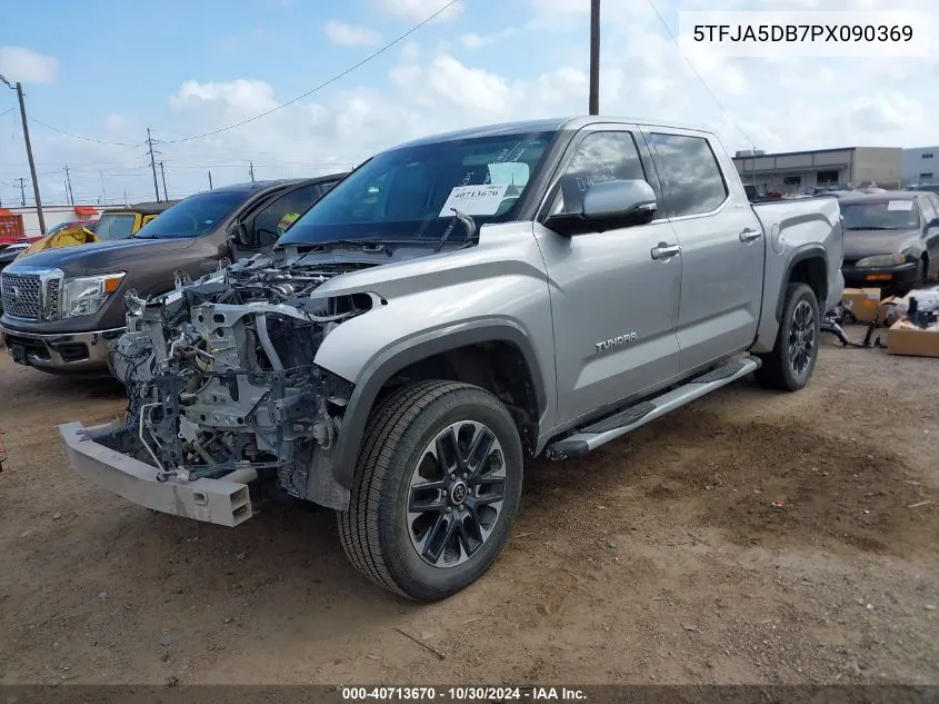 2023 Toyota Tundra Limited VIN: 5TFJA5DB7PX090369 Lot: 40713670