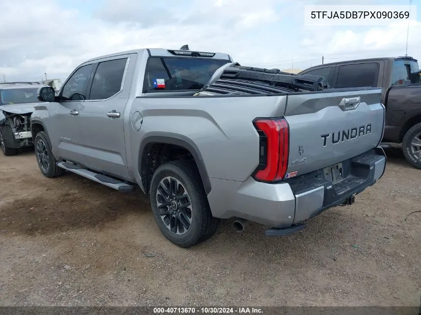 2023 Toyota Tundra Limited VIN: 5TFJA5DB7PX090369 Lot: 40713670