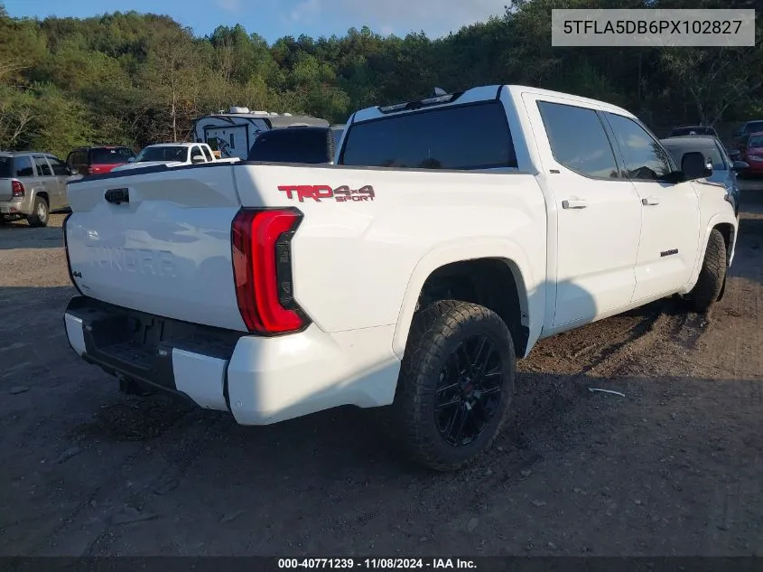 2023 Toyota Tundra Crewmax Sr/Crewmax Sr5 VIN: 5TFLA5DB6PX102827 Lot: 40771239