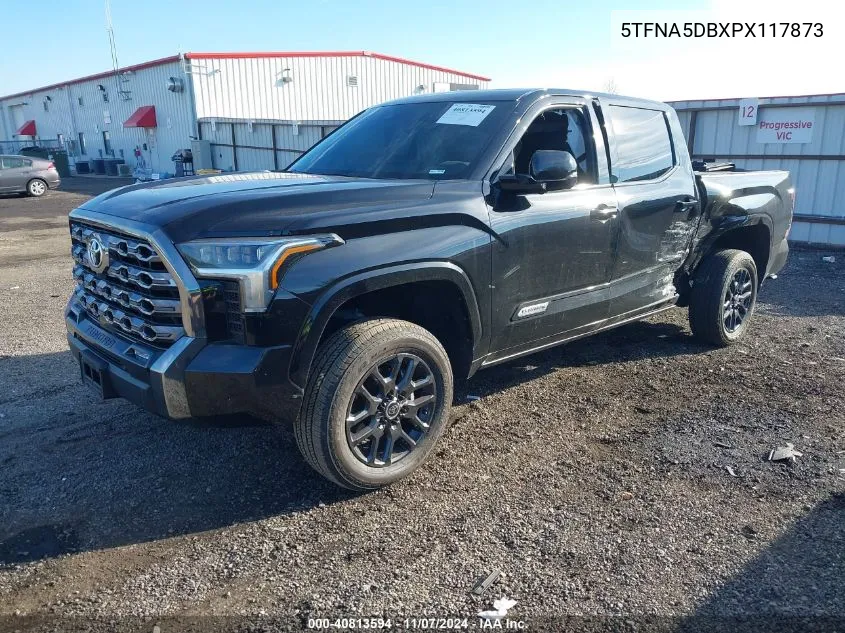 2023 Toyota Tundra Platinum VIN: 5TFNA5DBXPX117873 Lot: 40813594