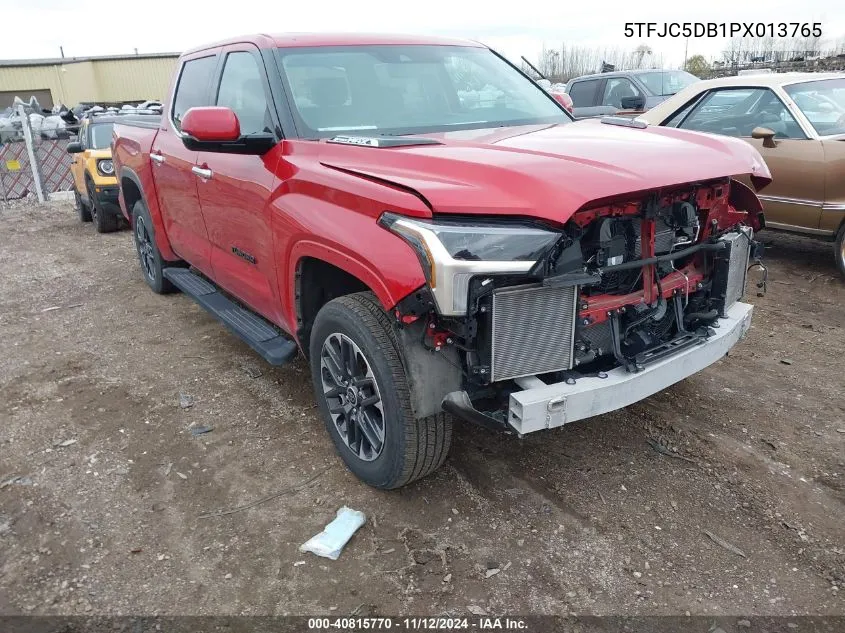 2023 Toyota Tundra Hybrid Limited VIN: 5TFJC5DB1PX013765 Lot: 40815770