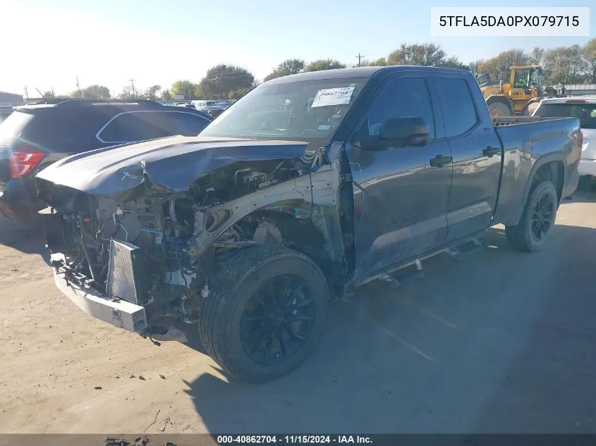 2023 Toyota Tundra Sr5 VIN: 5TFLA5DA0PX079715 Lot: 40862704