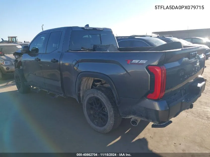 2023 Toyota Tundra Sr5 VIN: 5TFLA5DA0PX079715 Lot: 40862704