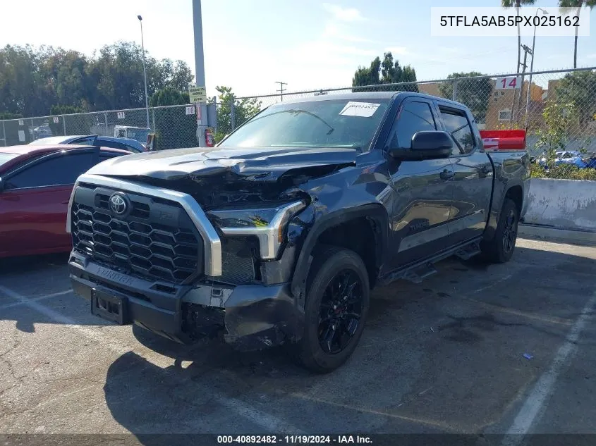 2023 Toyota Tundra Sr5 VIN: 5TFLA5AB5PX025162 Lot: 40892482