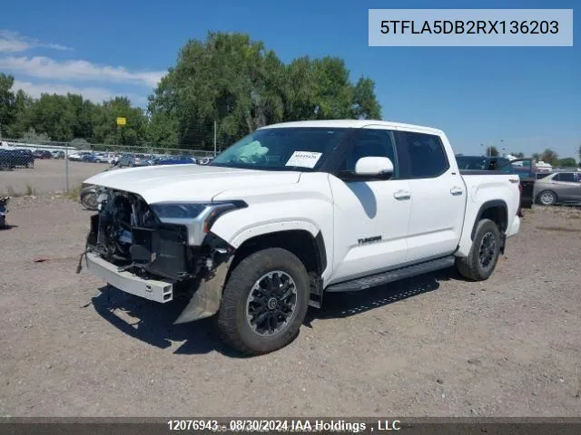 2024 Toyota Tundra Sr VIN: 5TFLA5DB2RX136203 Lot: 12076943