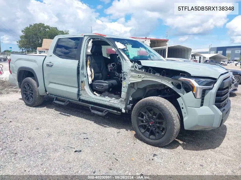 2024 Toyota Tundra Sr5 VIN: 5TFLA5DB5RX138348 Lot: 40200991