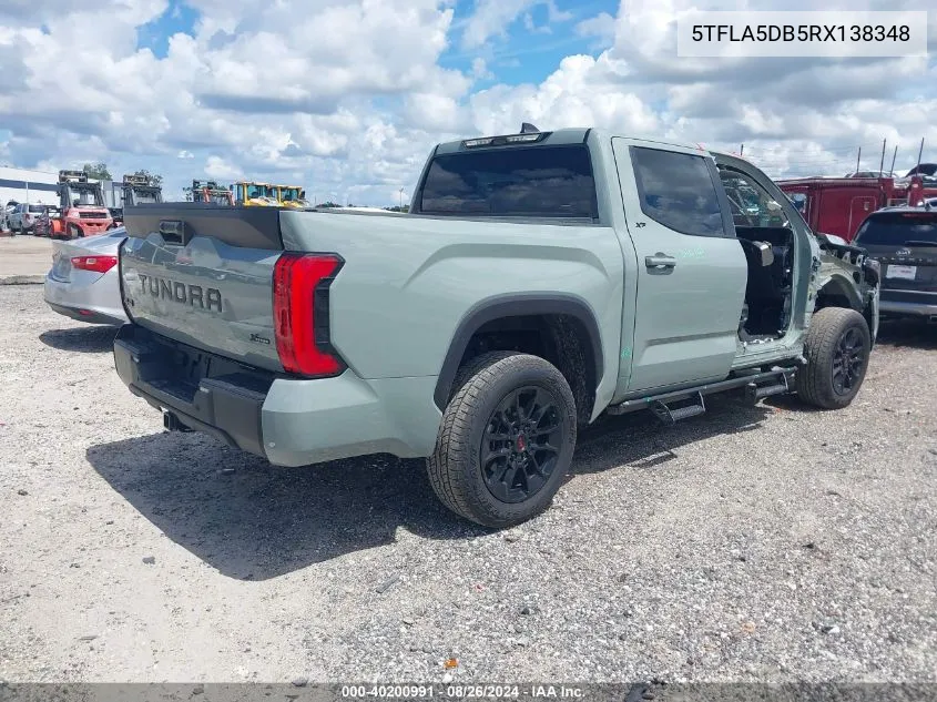 2024 Toyota Tundra Sr5 VIN: 5TFLA5DB5RX138348 Lot: 40200991