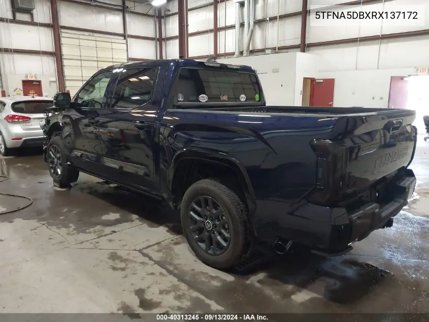 5TFNA5DBXRX137172 2024 Toyota Tundra Platinum