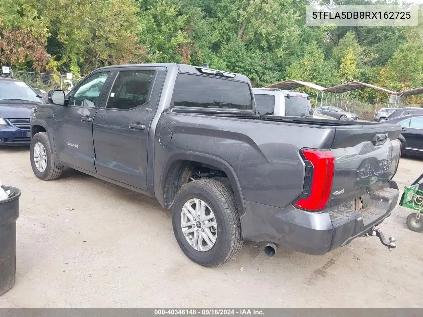 2024 Toyota Tundra Crewmax Sr/Crewmax Sr5 VIN: 5TFLA5DB8RX162725 Lot: 40346148