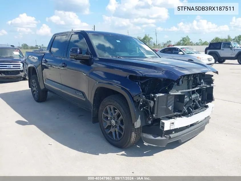 5TFNA5DB3RX187511 2024 Toyota Tundra Platinum