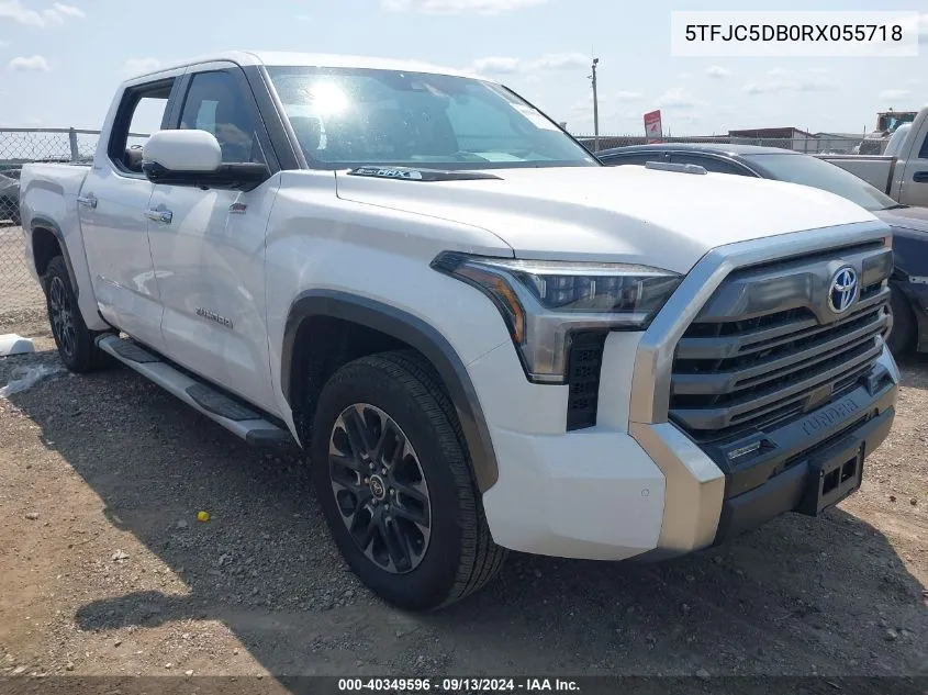 2024 Toyota Tundra Hybrid Limited VIN: 5TFJC5DB0RX055718 Lot: 40349596