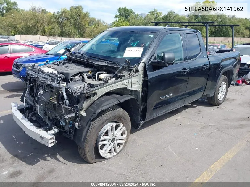 2024 Toyota Tundra Double Cab Sr/Double Cab VIN: 5TFLA5DA6RX141962 Lot: 40412884