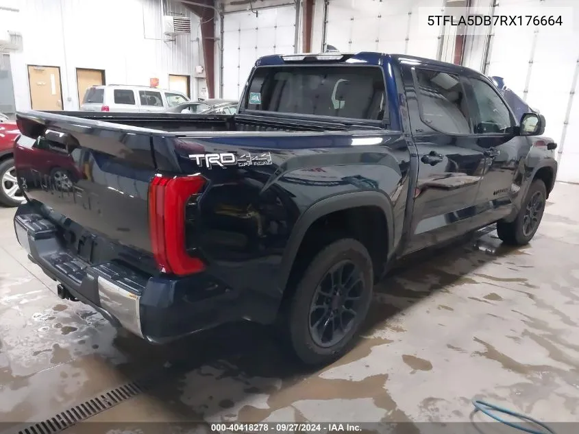 2024 Toyota Tundra Sr5 VIN: 5TFLA5DB7RX176664 Lot: 40418278