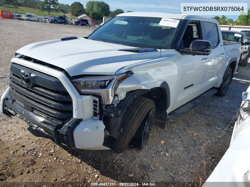 2024 Toyota Tundra Hybrid Limited VIN: 5TFWC5DB5RX075064 Lot: 40437231