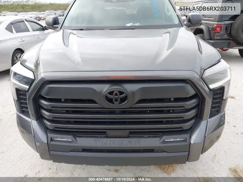 2024 Toyota Tundra Sr5 VIN: 5TFLA5DB6RX203711 Lot: 40479687