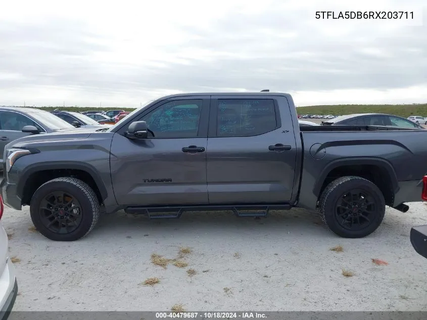 2024 Toyota Tundra Sr5 VIN: 5TFLA5DB6RX203711 Lot: 40479687