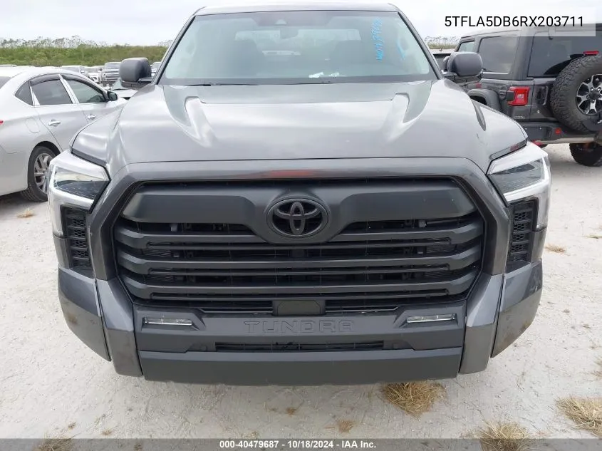 2024 Toyota Tundra Sr5 VIN: 5TFLA5DB6RX203711 Lot: 40479687