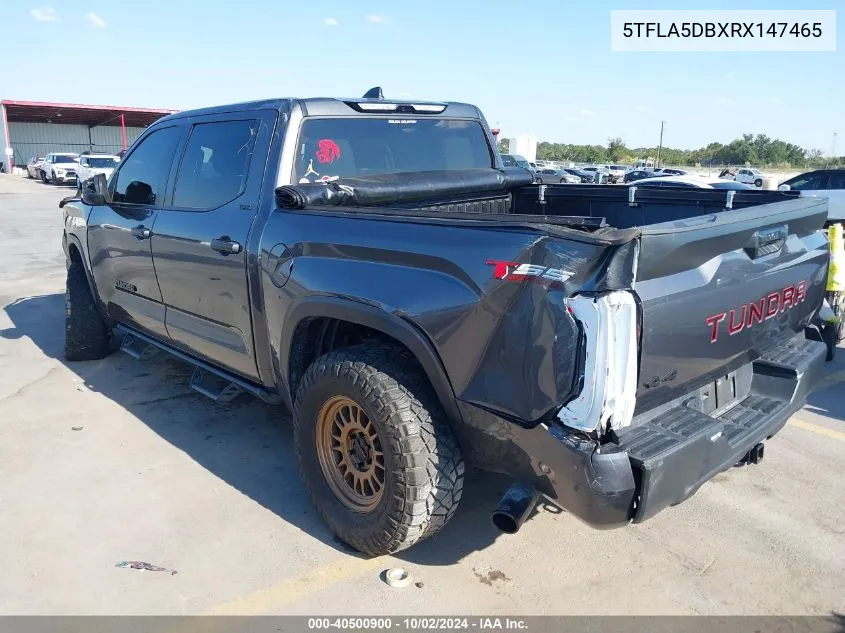 2024 Toyota Tundra Sr5 VIN: 5TFLA5DBXRX147465 Lot: 40500900