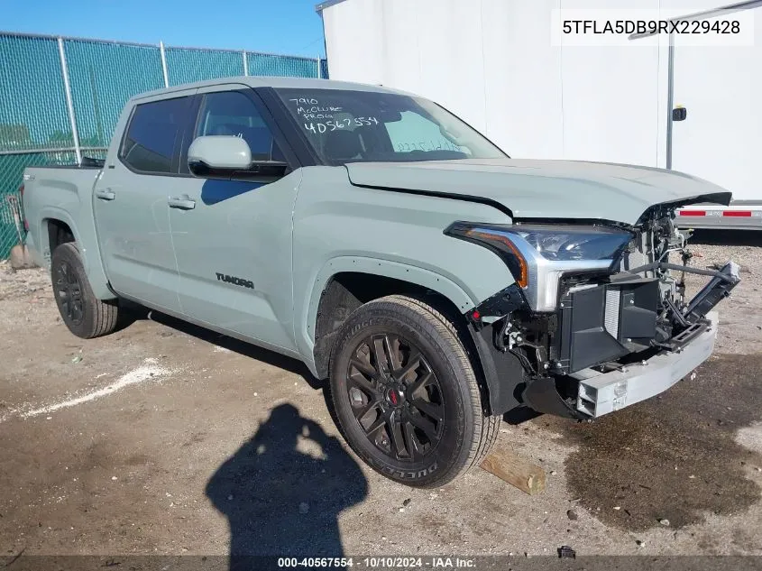 2024 Toyota Tundra Sr5 VIN: 5TFLA5DB9RX229428 Lot: 40567554