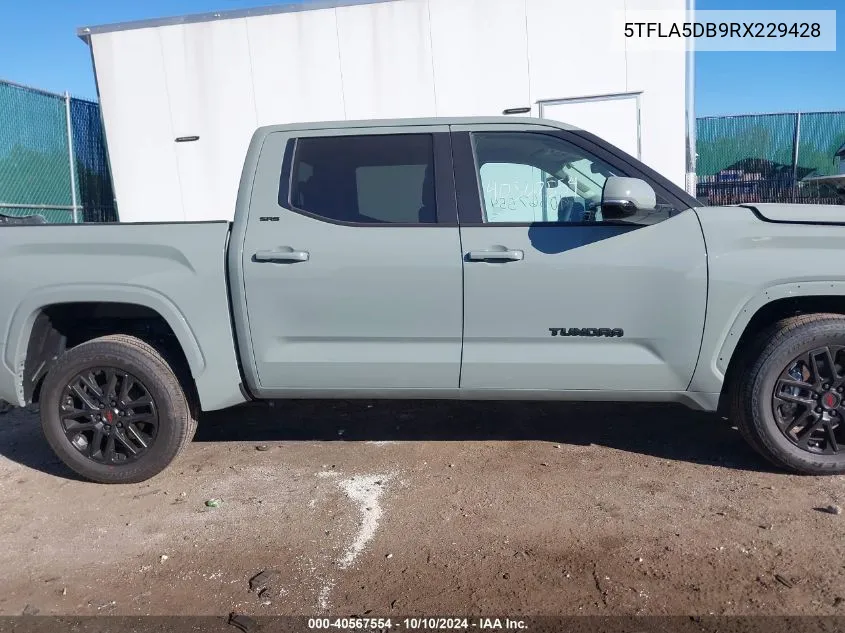 2024 Toyota Tundra Sr5 VIN: 5TFLA5DB9RX229428 Lot: 40567554